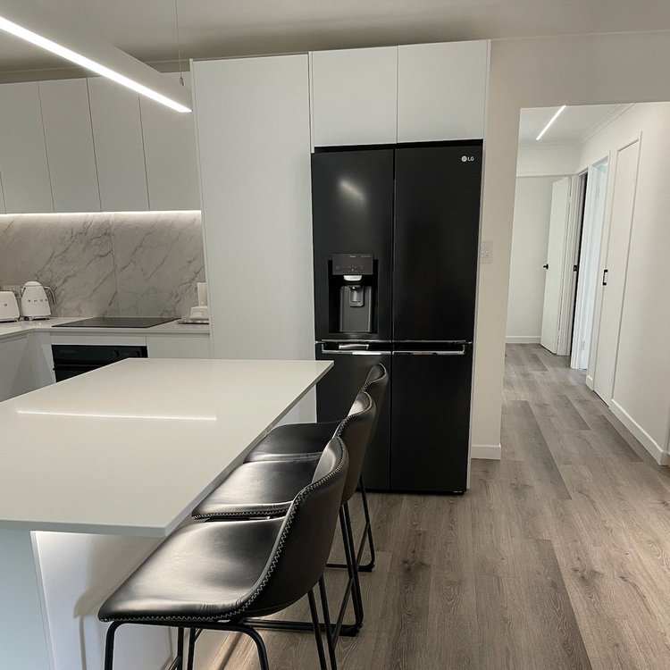 Kitchen joinery with concealed LED strips