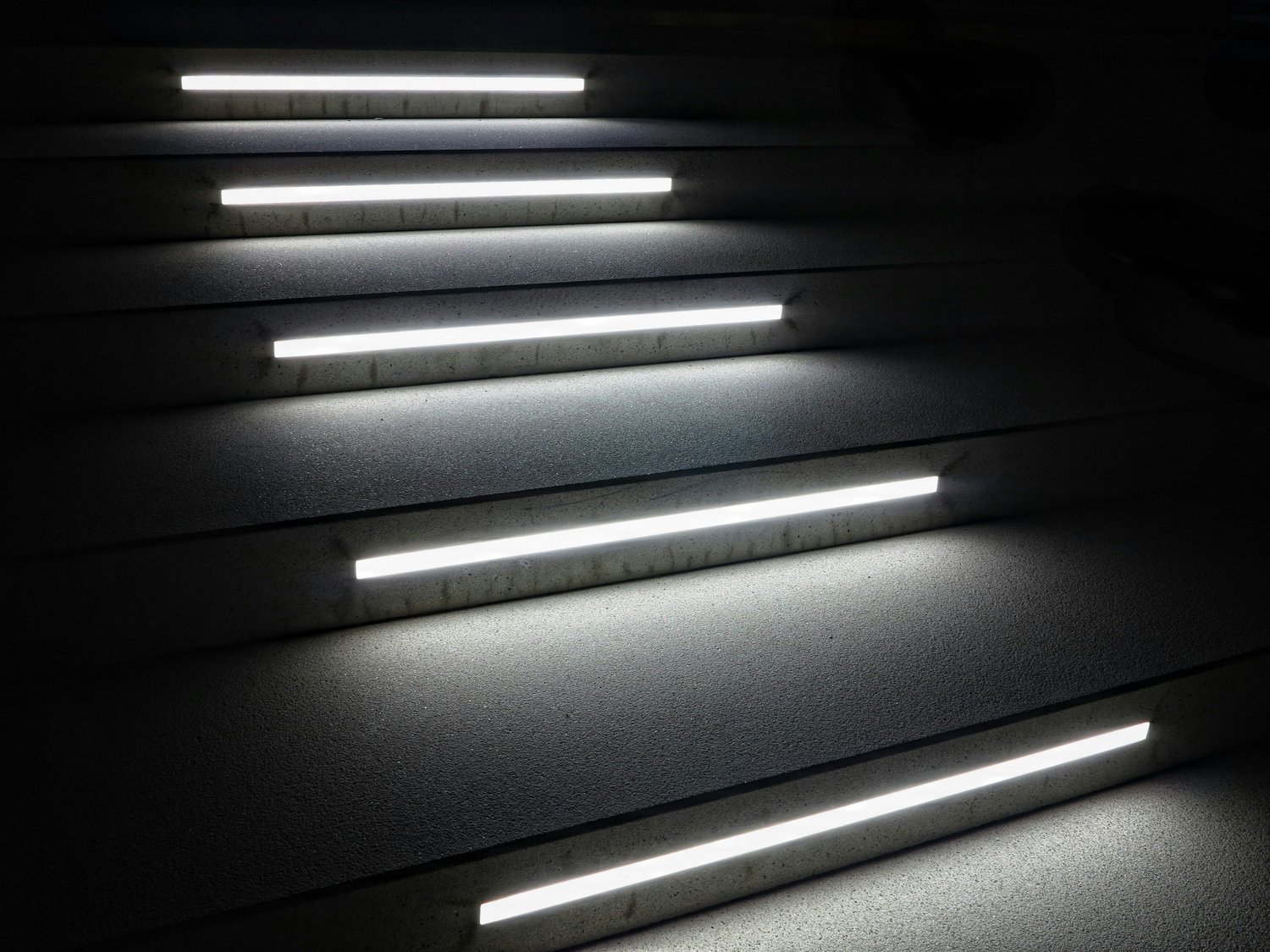 Staircase LED Strip Lighting by Luxe Electrical Industries